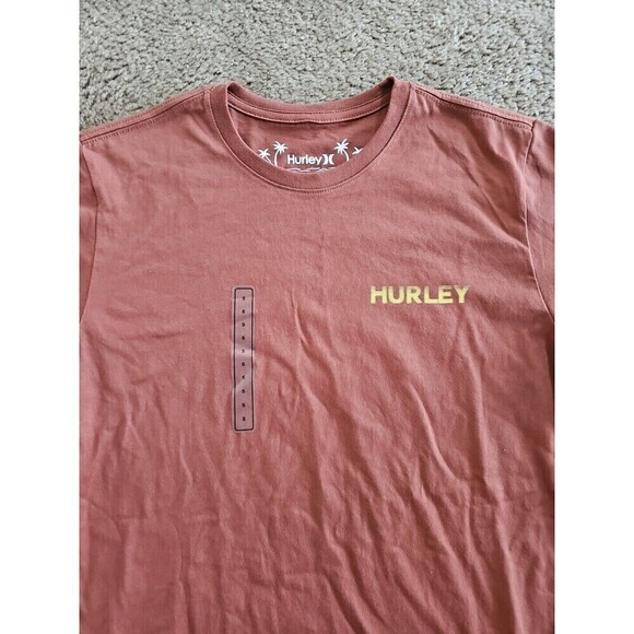 Hurley Men's Everyday Explore Reflector Short Sleeve T-Shirt in Zion Rust SMALL - Picture 3 of 5